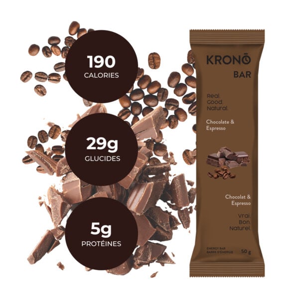 KRONO NUTRITION Energy Bar - Chocolate & Espresso (4pk)