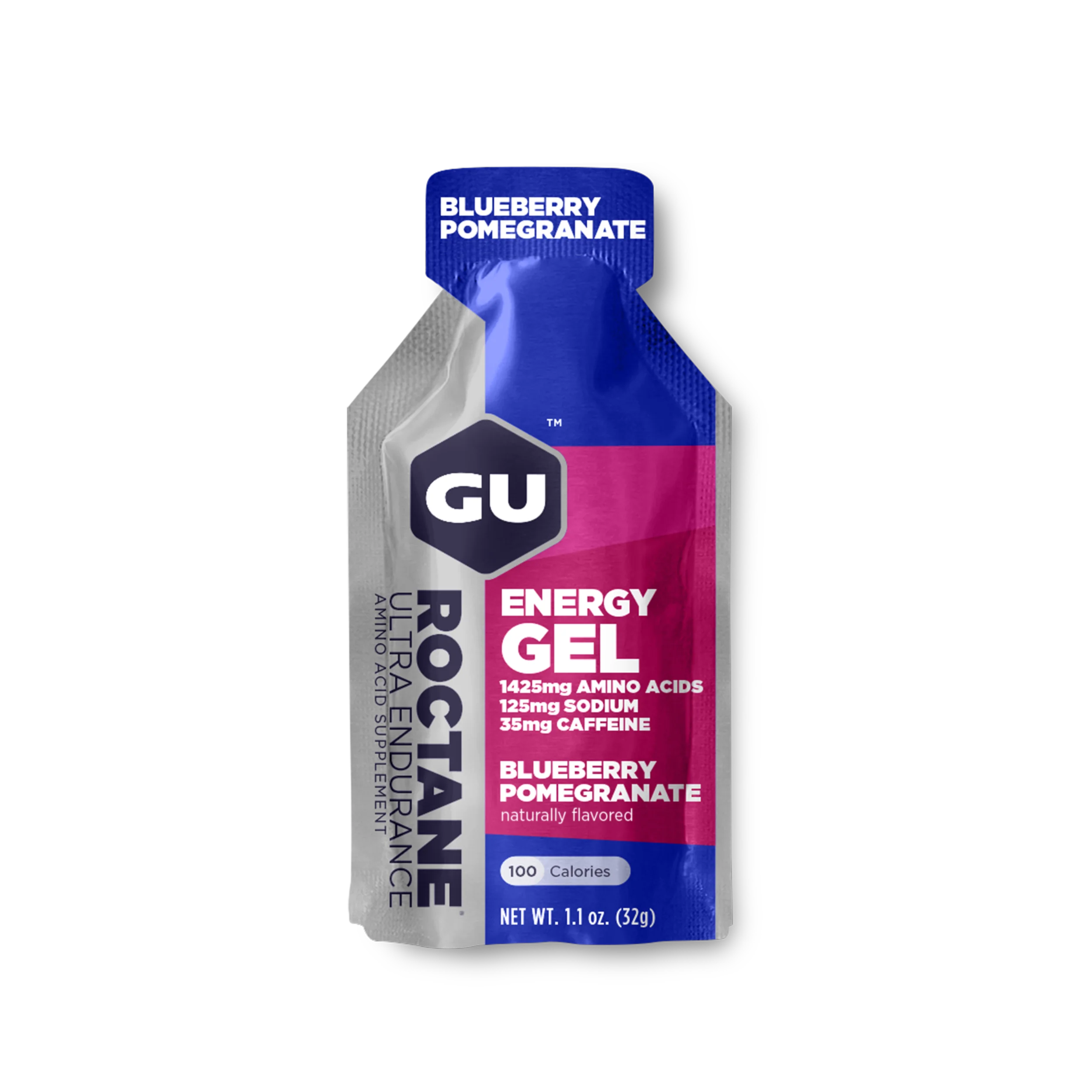 GU Roctane Energy Gel - Blueberry and Pomegranate (4pk)