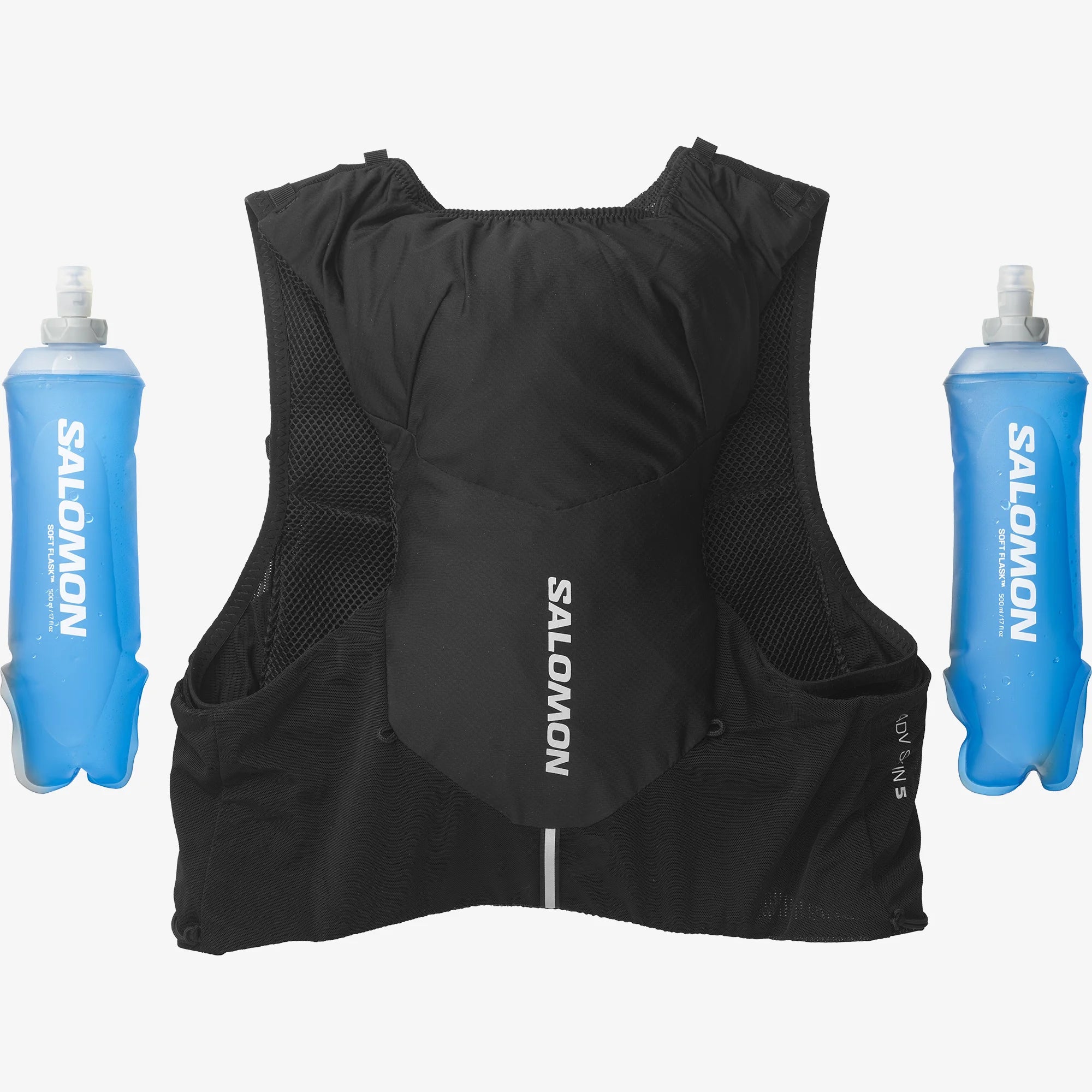 Salomon Chile - Salomon Adv Skin 5 Set Hydration Pack - Mochila Trail  Running Salomon Hombre Verde